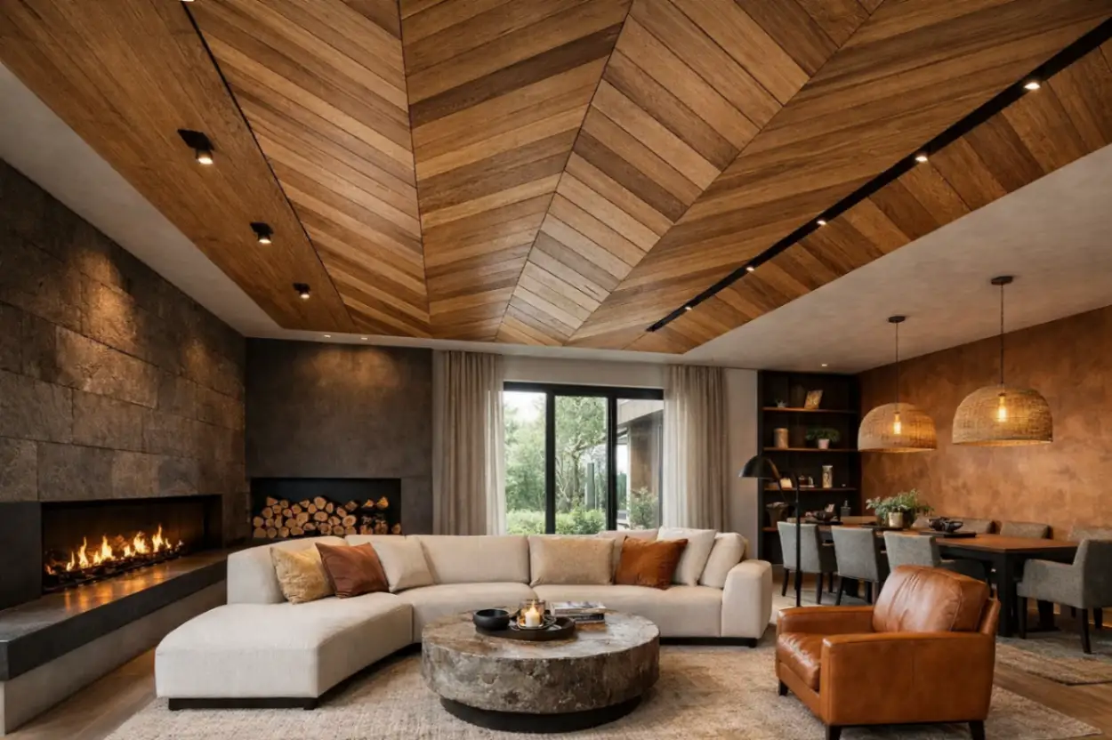 Белый потолок уходит в прошлое: чем отделать потолок в доме в 2026 году